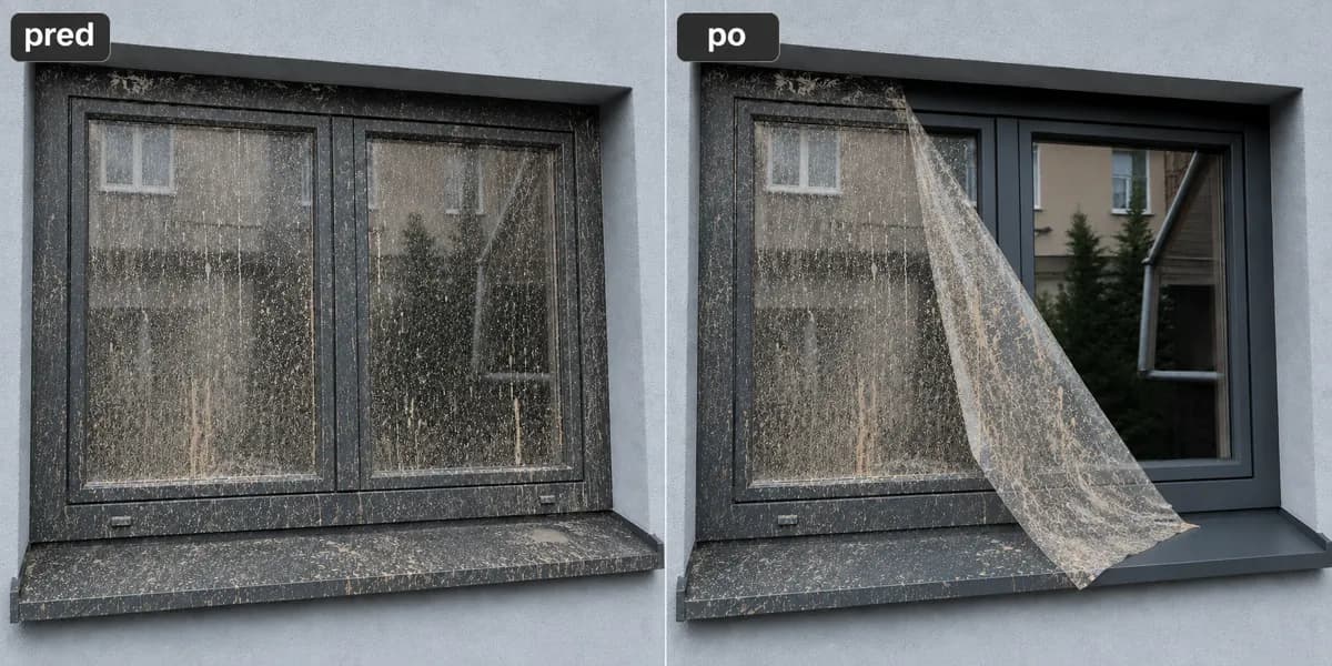 Pred a po - LAMISEC ochrana okna